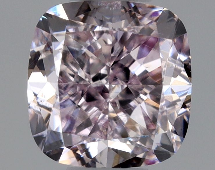 Cushion Fancy Light Purplish Pink Natural Diamond 0.42ct SI2 loose diamond