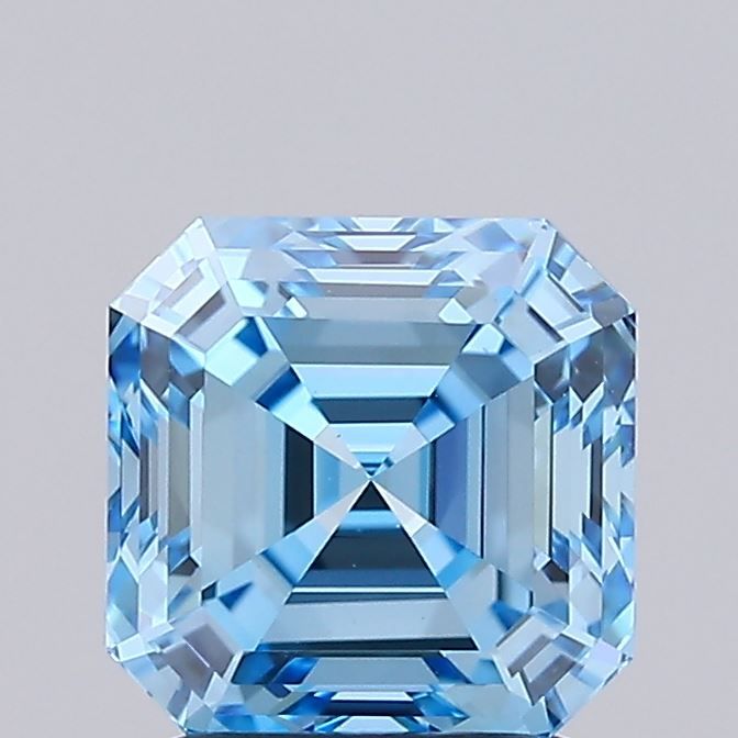 Asscher Fancy Vivid Blue Lab-grown Diamond 2.01ct VS1 loose diamond