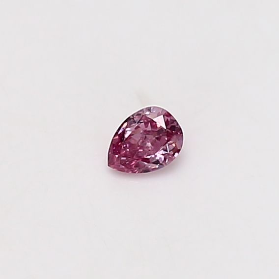 Pear Fancy Vivid Purplish Pink Natural Diamond 0.08ct VS2 loose diamond