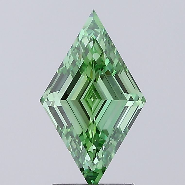 Lozenge Fancy Vivid Green Lab-grown Diamond 2.02ct VS1 loose diamond
