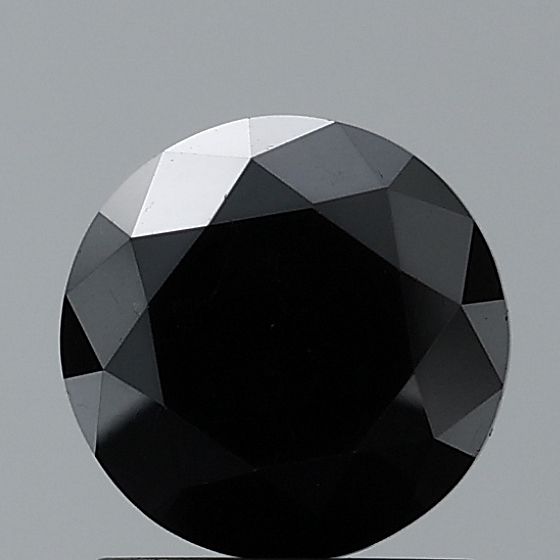 Round Black Natural Diamond 0.45ct VVS2 loose diamond