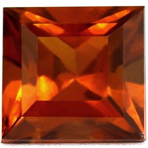 Square Orange Garnet 3.22ct loose gemstone