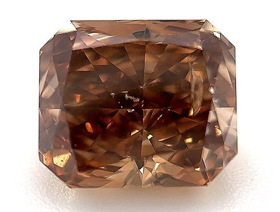 Radiant Cognac Natural Diamond 2.05ct I1 loose diamond