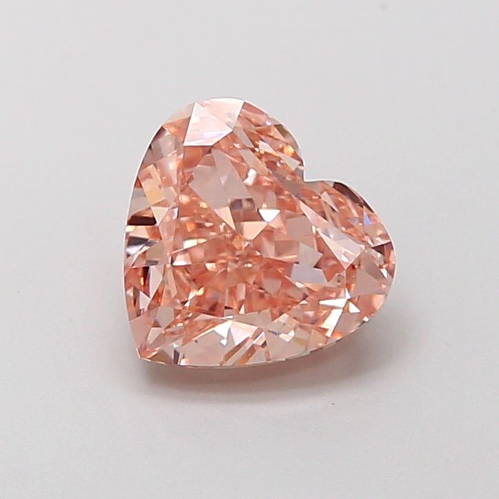 Heart Fancy Light Pinkish Brown Lab-grown Diamond 1.53ct VVS1 loose diamond