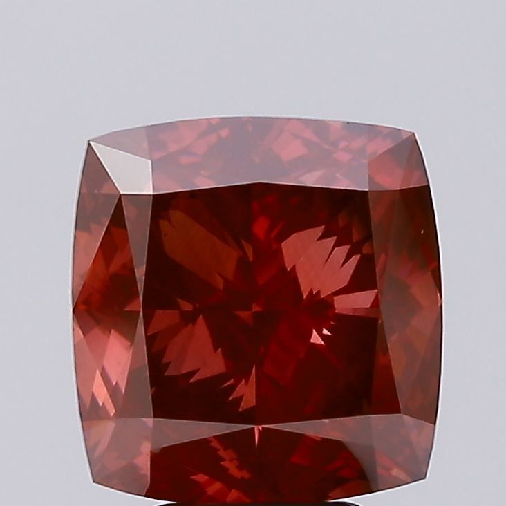 Cushion Fancy Vivid Red Lab-grown Diamond 5.33ct VS2 loose diamond