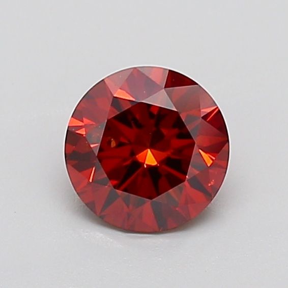 Round Fancy Deep Orange Lab-grown Diamond 1.22ct SI1 loose diamond