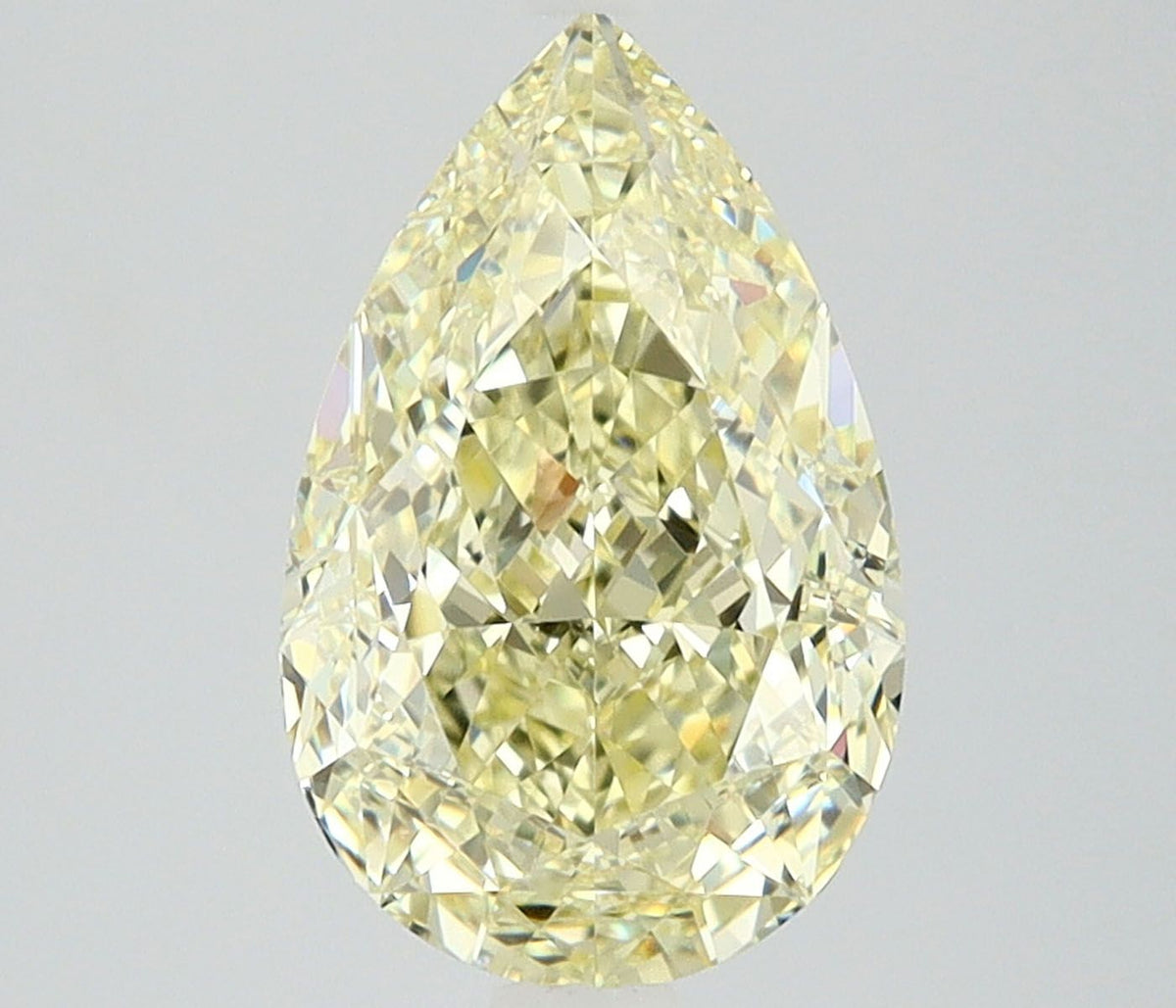 Pear Fancy Light Yellow Natural Diamond 2.02ct IF loose diamond