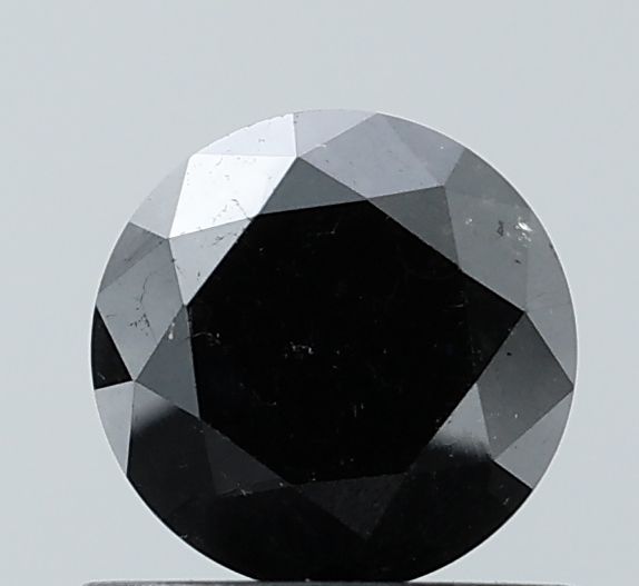 Round Black Natural Diamond 0.8ct VS1 loose diamond