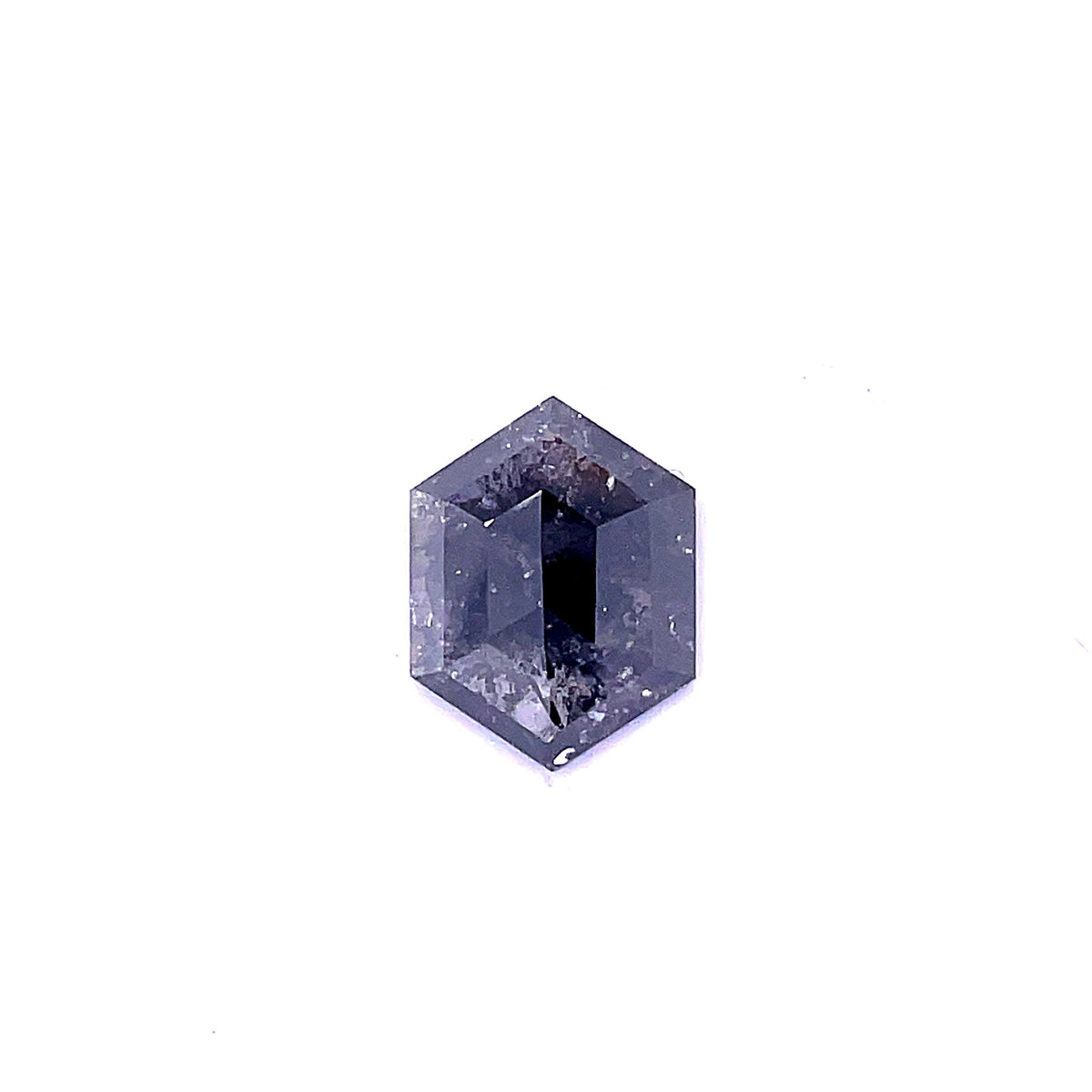 Hexagonal Salt And Pepper Natural Diamond 2.88ct loose diamond