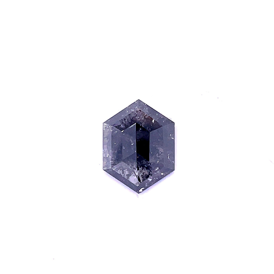 Hexagonal Salt And Pepper Natural Diamond 2.88ct loose diamond