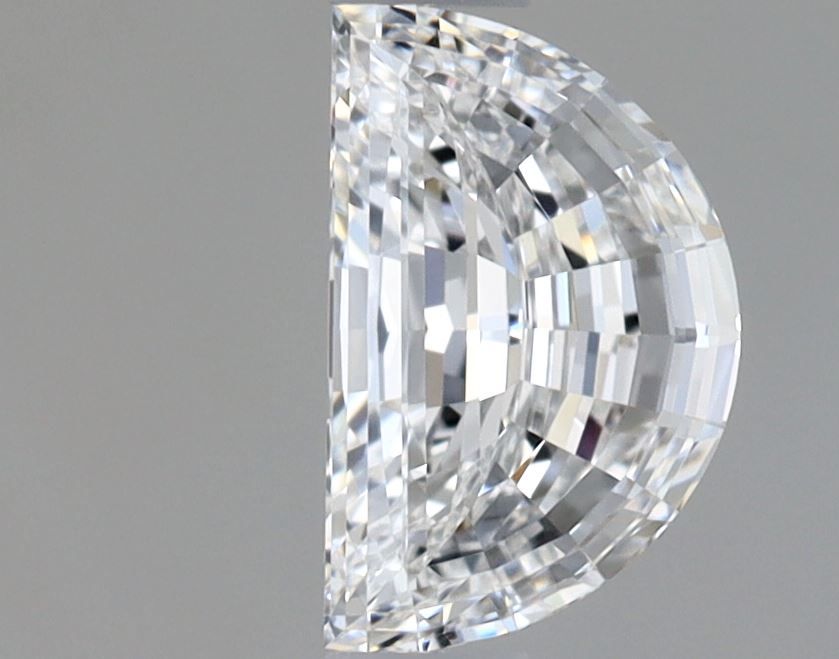 Half Moon Natural Diamond 0.51ct D VVS1