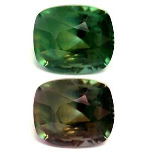 Cushion Green Alexandrite 0.65ct loose gemstone
