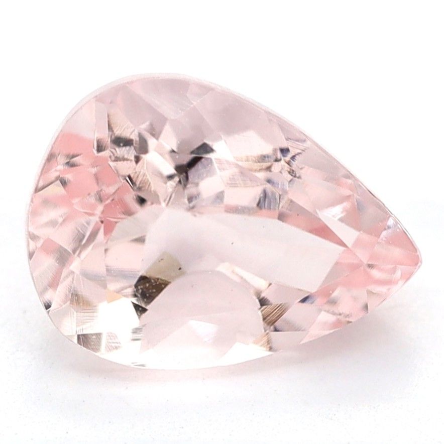 Pear Pink Morganite 1.1ct loose gemstone