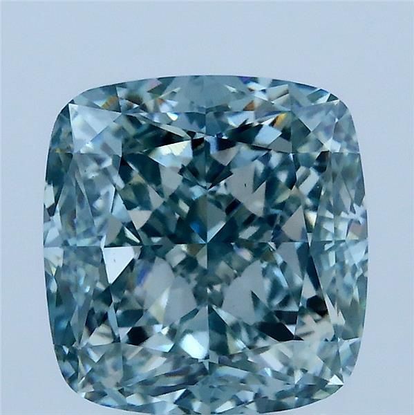 Cushion Fancy Intense Green Blue Lab-grown Diamond 3.64ct VS1 loose diamond