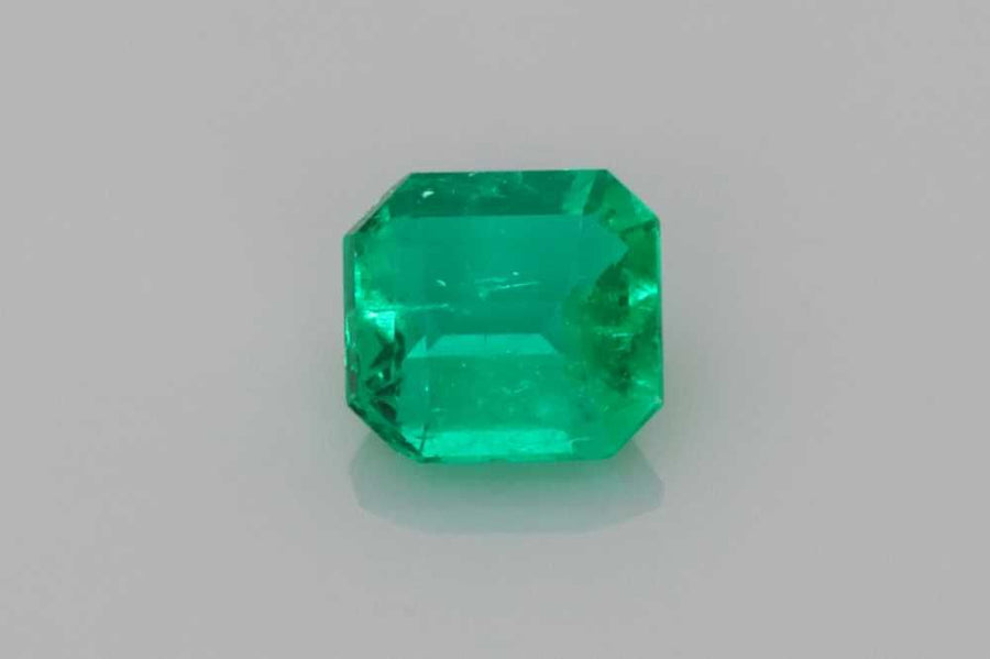 Asscher Green Emerald 0.28ct loose gemstone