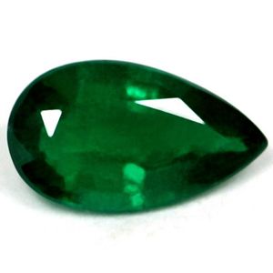 Pear Green Emerald 0.74ct loose gemstone