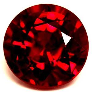 Round Red Ruby 1.3ct loose gemstone