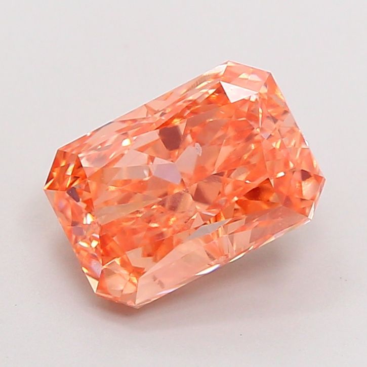 Radiant Fancy Vivid Orange Lab-grown Diamond 2.61ct SI1 loose diamond