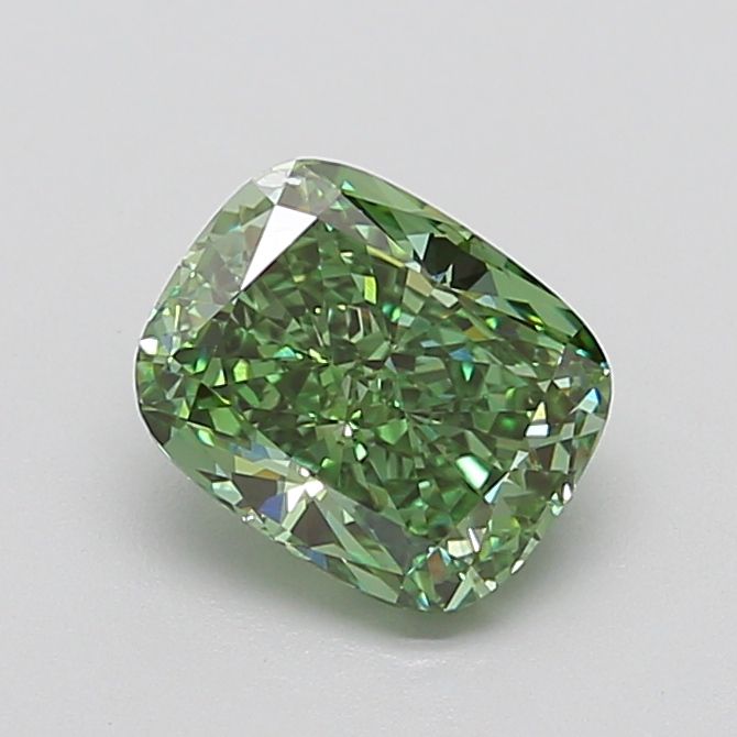 Cushion Fancy Vivid Green Lab-grown Diamond 2.48ct VVS2 loose diamond