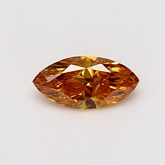 Marquise Fancy Intense Yellow Orange Natural Diamond 0.36ct loose diamond