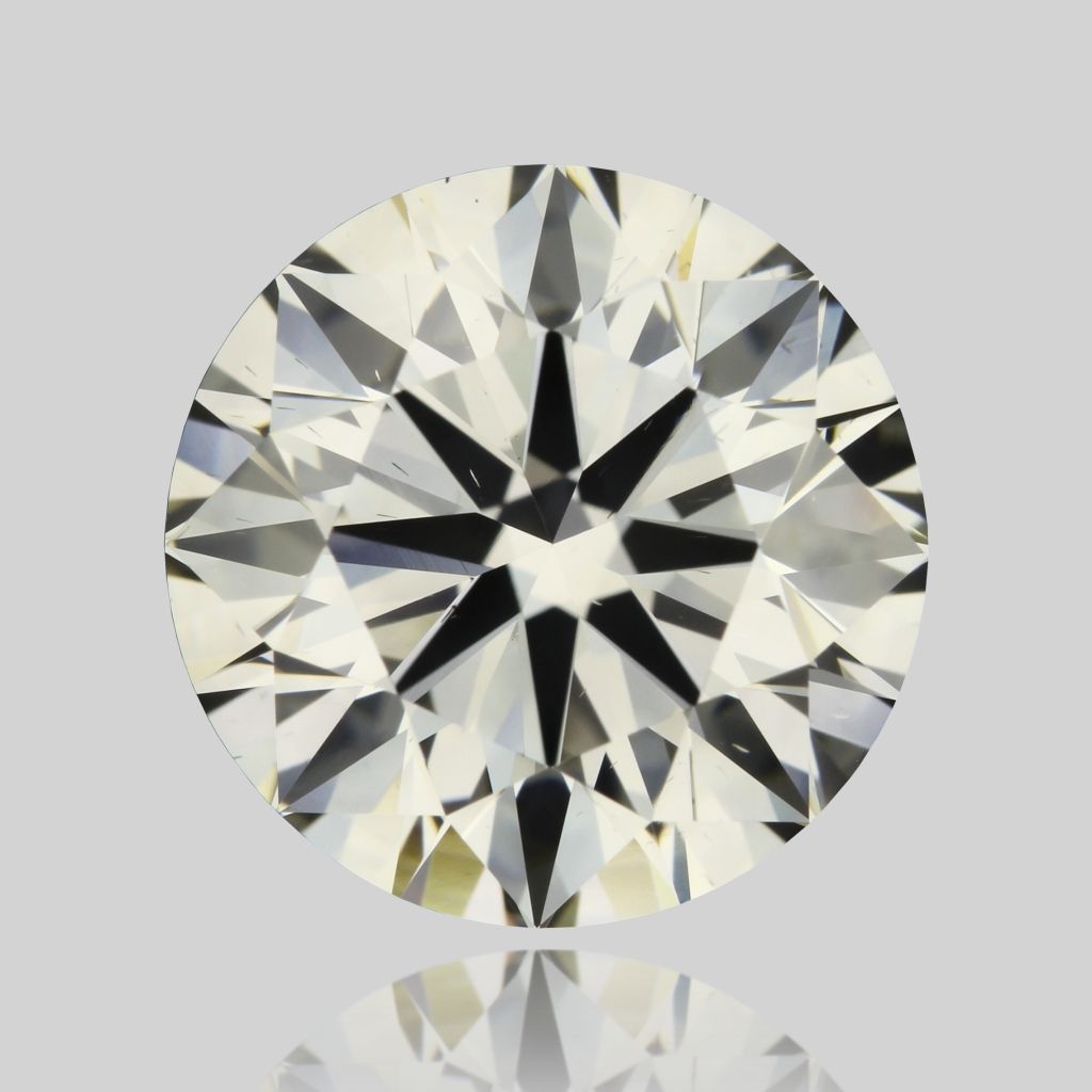 Round Faint Gray Natural Diamond 2ct VS2 loose diamond