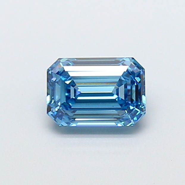 Emerald Fancy Vivid Blue Lab-grown Diamond 1.7ct VS1 loose diamond