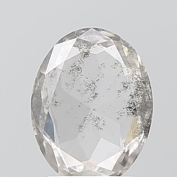 Oval Salt And Pepper Lab-grown Diamond 1.05ct I1 loose diamond