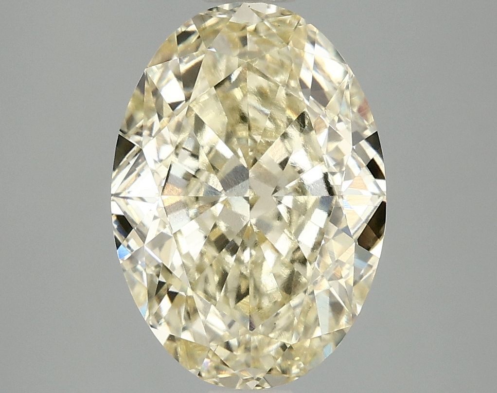 Oval Fancy Yellow Lab-grown Diamond 4.1ct VS1 loose diamond