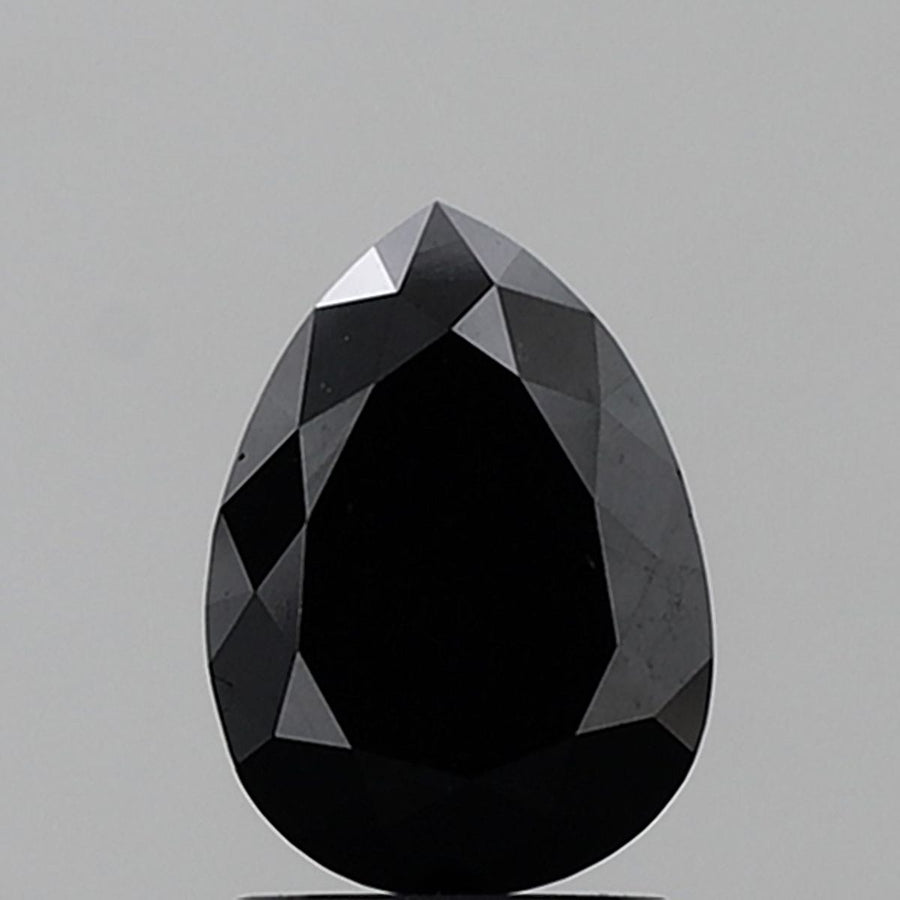 Pear Fancy Black Natural Diamond 2.52ct VVS2 loose diamond