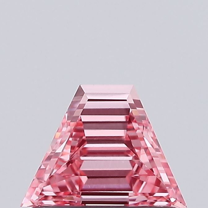 Trapezoid Fancy Intense Pink Lab-grown Diamond 0.45ct VVS2 loose diamond
