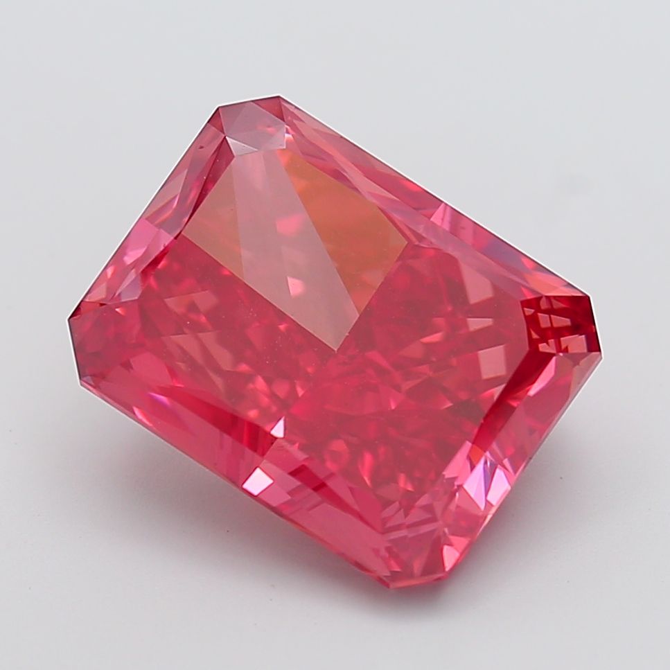 Radiant Fancy Vivid Red Lab-grown Diamond 10.38ct VS1 loose diamond