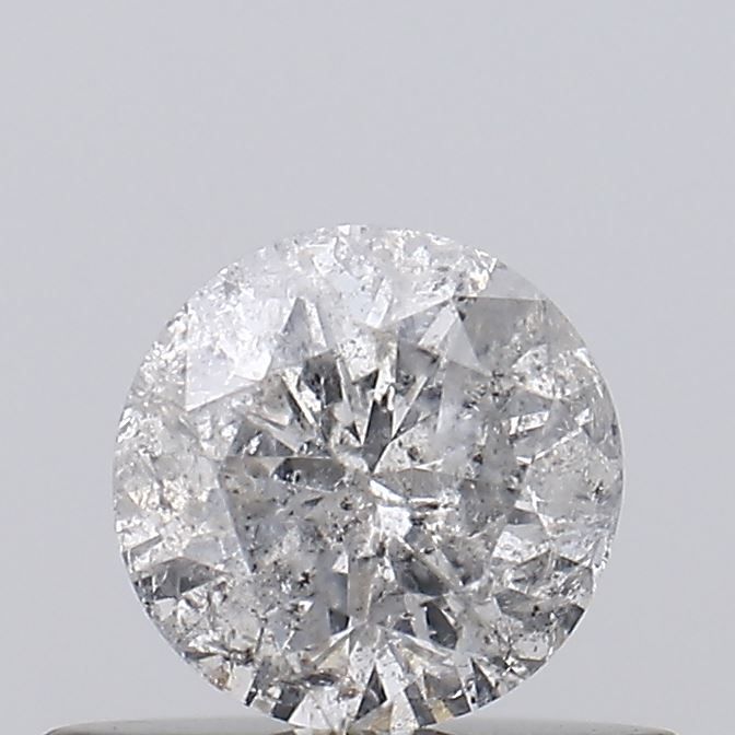 Round Salt And Pepper Natural Diamond 0.39ct I3 loose diamond