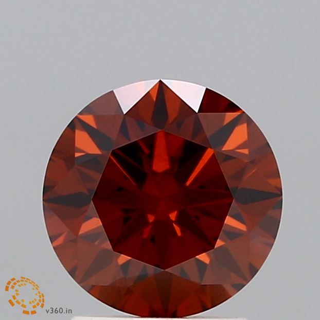 Round Fancy Deep Orange Lab-grown Diamond 1.51ct VS1 loose diamond