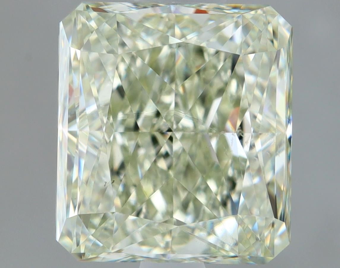 Radiant Fancy Light Yellowish Green Natural Diamond 2.03ct VS2 loose diamond