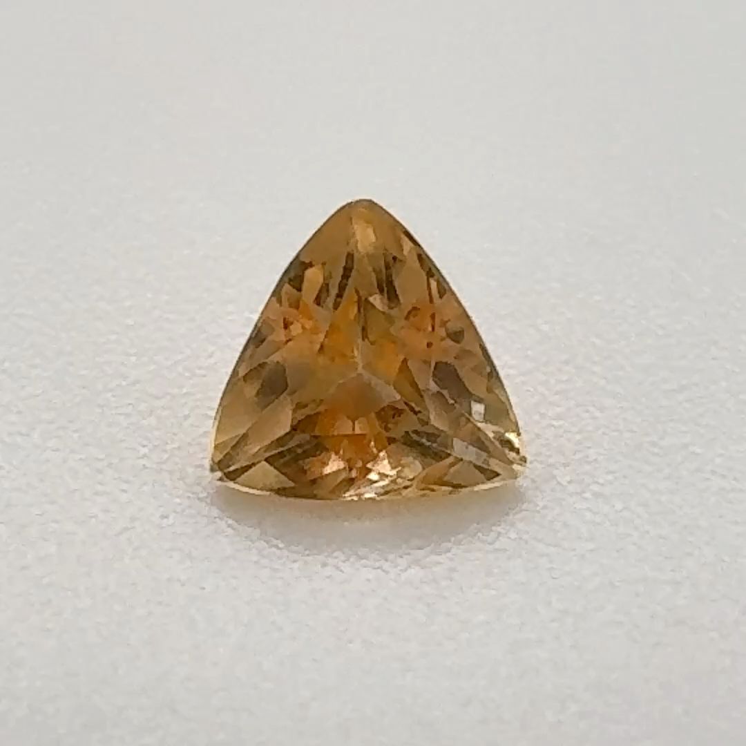 Trilliant Yellow Topaz 0.49ct loose gemstone