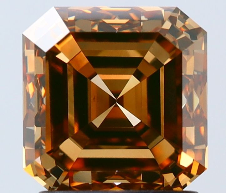 Square Emerald Fancy Dark Yellowish Brown Natural Diamond 2.29ct VS1 loose diamond