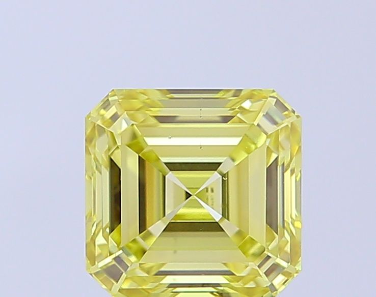 Asscher Fancy Intense Yellow Lab-grown Diamond 2.51ct VS2 loose diamond