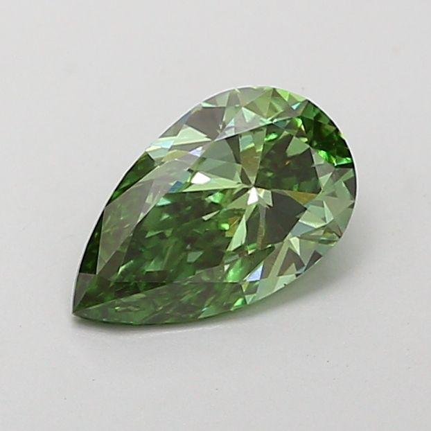 Pear Fancy Vivid Green Lab-grown Diamond 1ct VS1 loose diamond