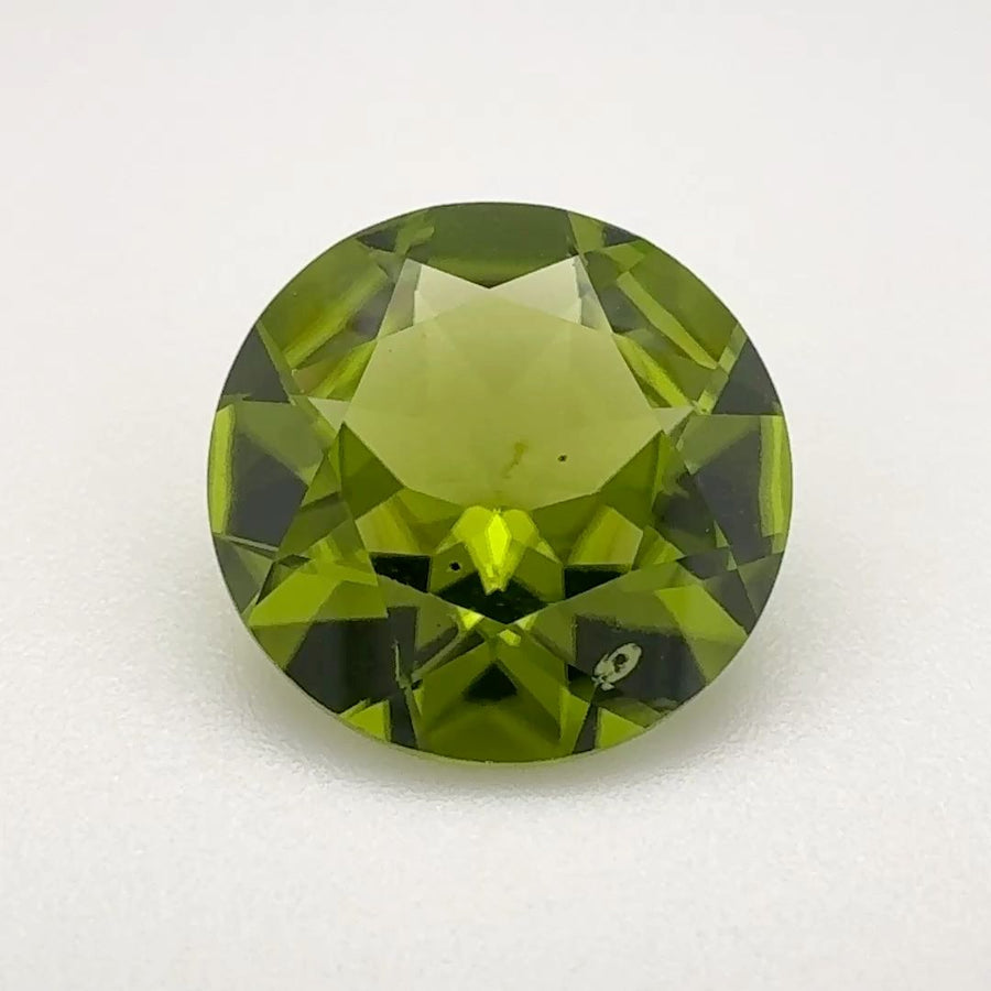 Round Green Peridot 5.58ct loose gemstone