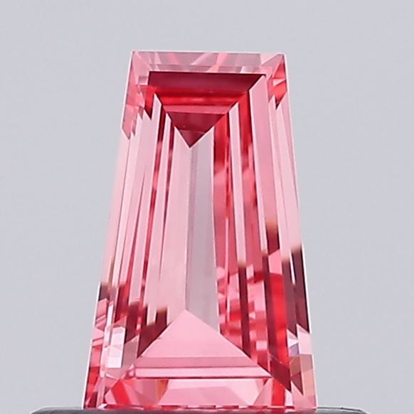 Tapered Baguette Fancy Vivid Pink Lab-grown Diamond 0.35ct VS1 loose diamond