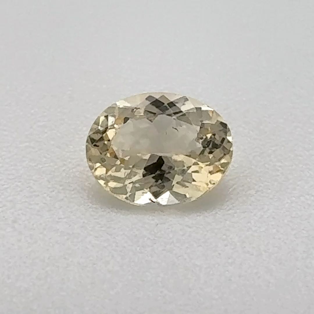 Oval Yellow Topaz 0.42ct loose gemstone