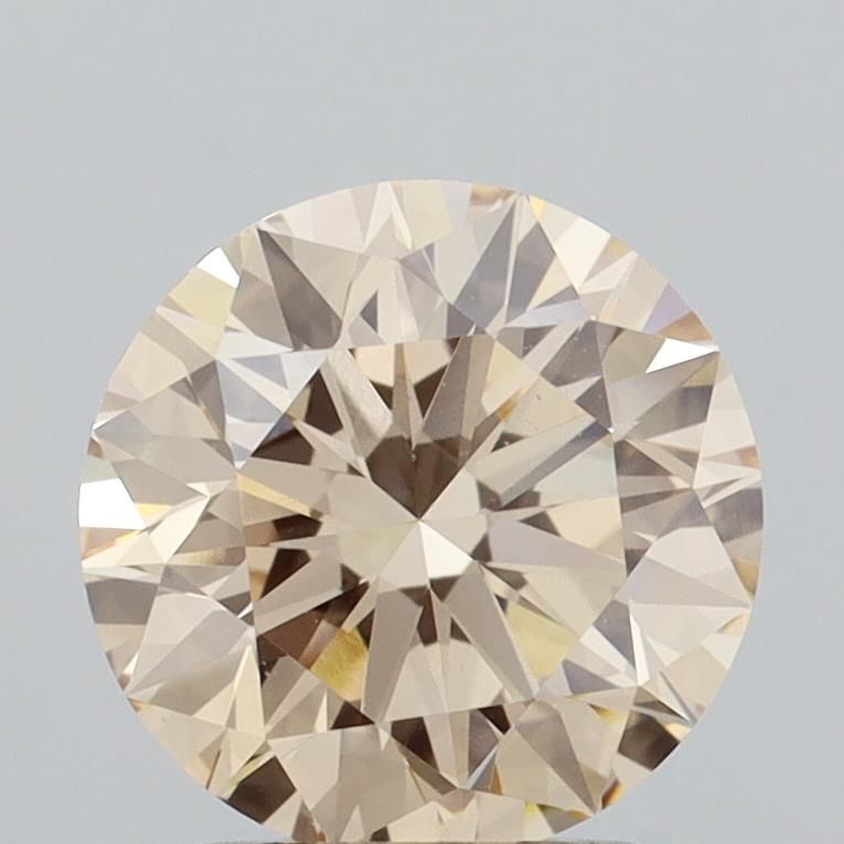 Round Fancy Light Brown Lab-grown Diamond 2.06ct VS1 loose diamond