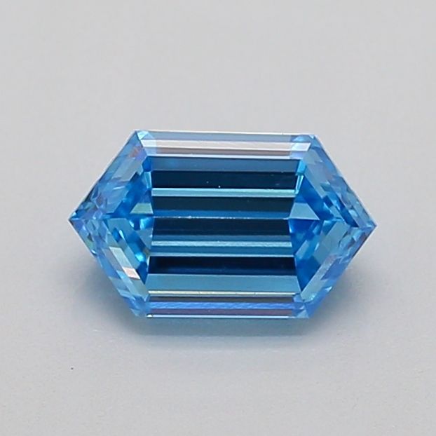 Hexagonal Fancy Vivid Blue Lab-grown Diamond 0.82ct VVS2 loose diamond