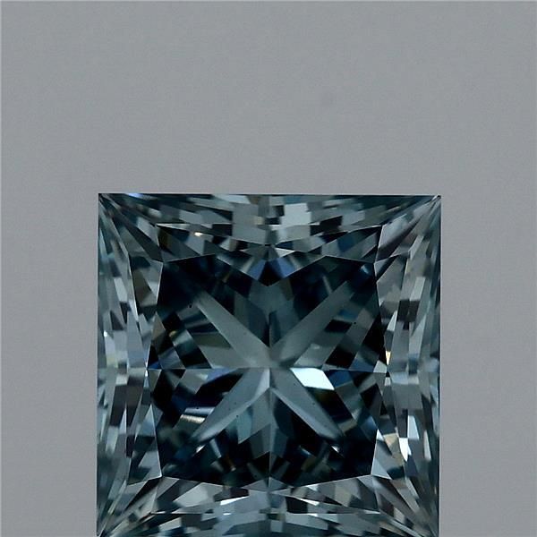 Princess Fancy Vivid Blue Lab-grown Diamond 2.06ct VS1 loose diamond