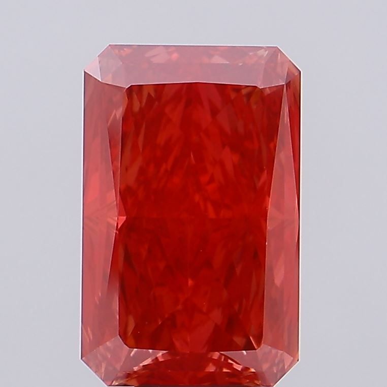 Radiant Fancy Vivid Red Lab-grown Diamond 10.1ct VS1 loose diamond
