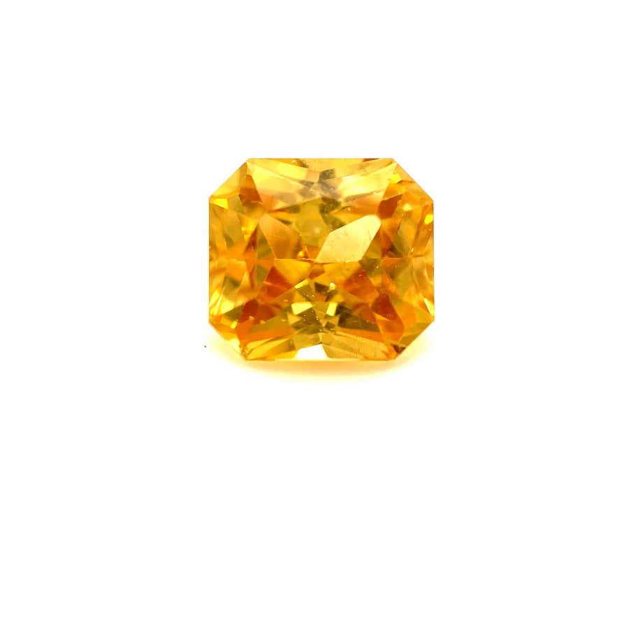 Radiant Yellow Zircon 4.56ct loose gemstone