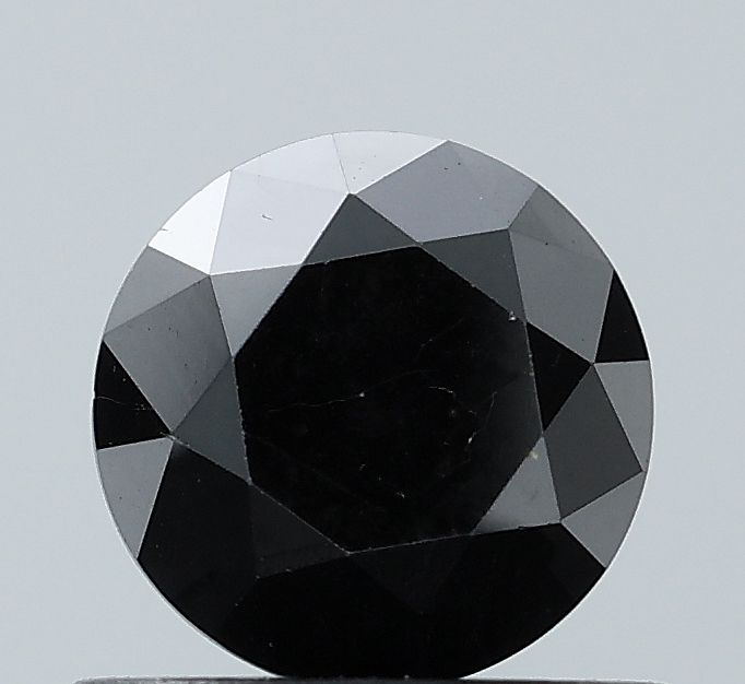 Round Black Natural Diamond 0.92ct VVS2 loose diamond