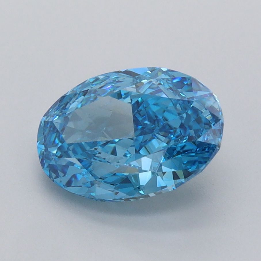 Oval Fancy Vivid Blue Lab-grown Diamond 2.04ct VVS2 loose diamond
