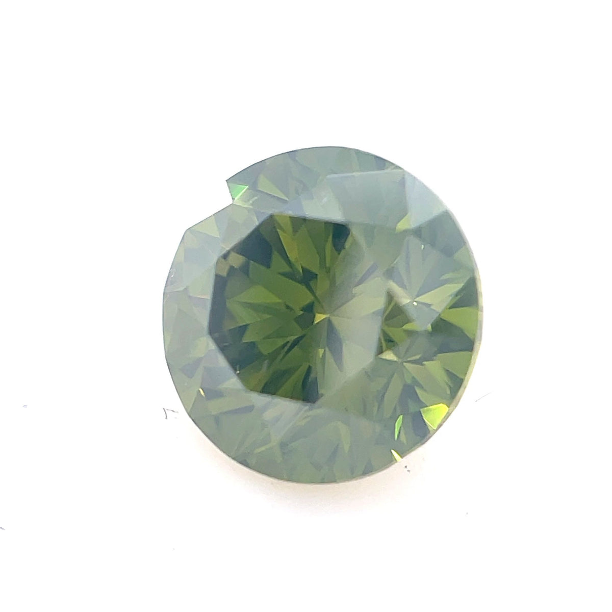 Round Fancy Green Natural Diamond 1.1ct VS2 loose diamond