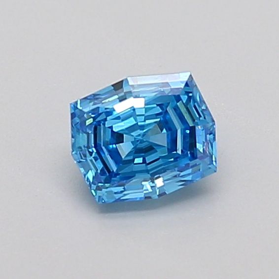 Octagonal Fancy Vivid Blue Lab-grown Diamond 0.47ct VS1 loose diamond